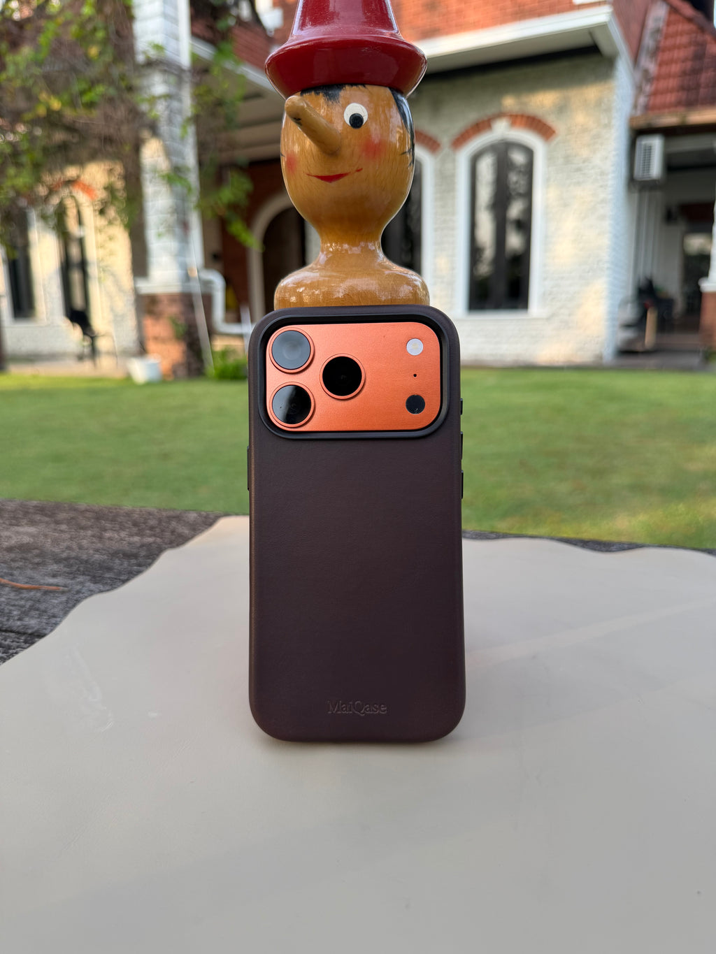 MaiQase Genuine Oil-Wax Leather Case for iPhone