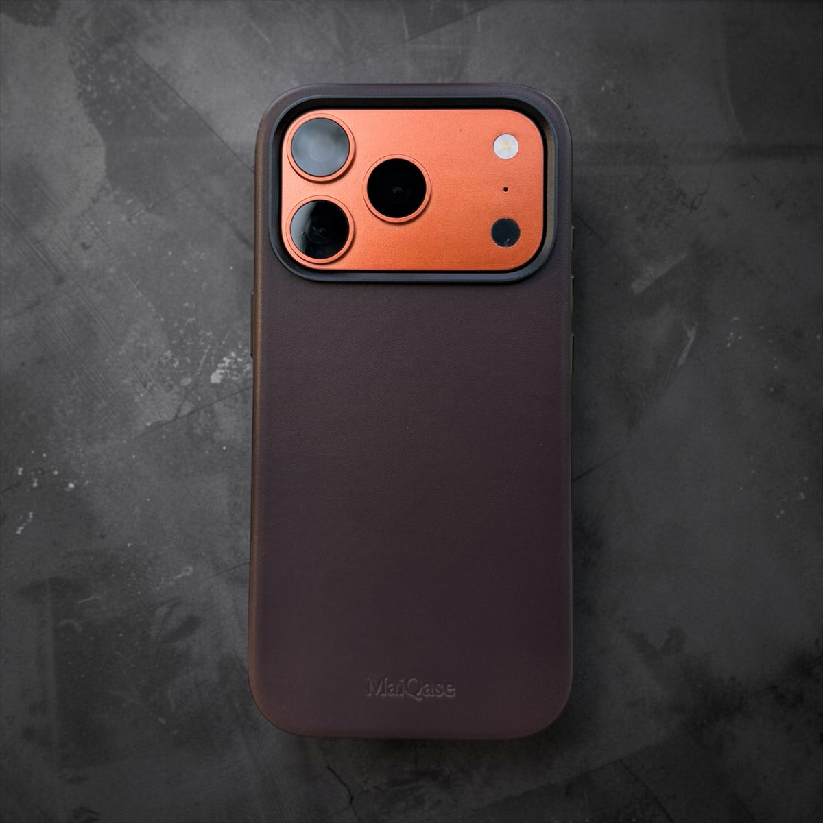 MaiQase Genuine Oil-Wax Leather Case for iPhone